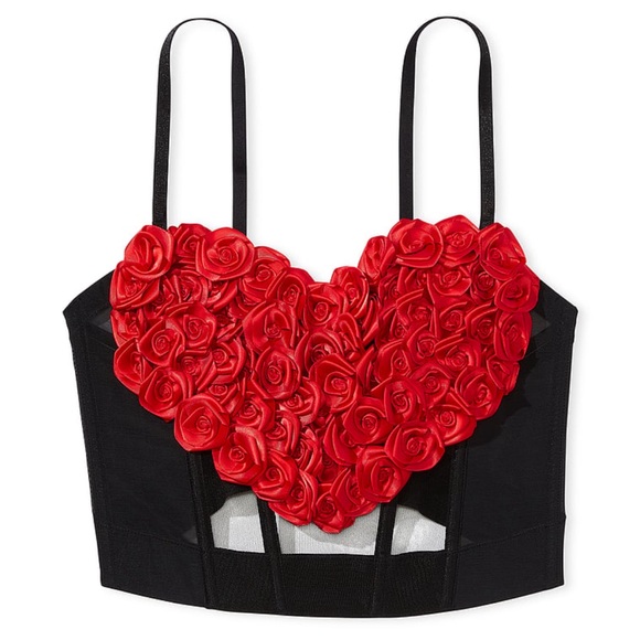 Victoria’s Secret Archives Rosette Corset Top Size M NWT🌹 - Picture 3 of 8